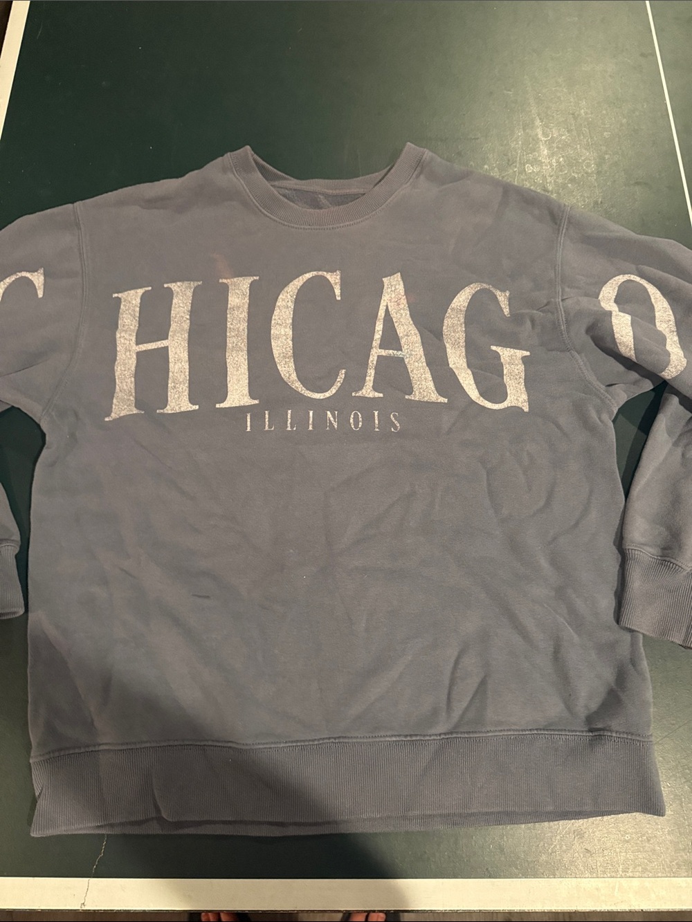 Hollister Gray Chicago Illinois Crewneck Sweatshirt